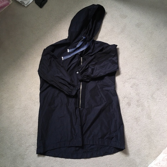 ZARA BASIC Rain Jacket in dark navy - Picture 2 of 8